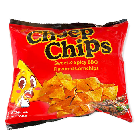 OK - Cheep Chips Sweet & Spicy BBQ Flavored Corn chips - 60 G