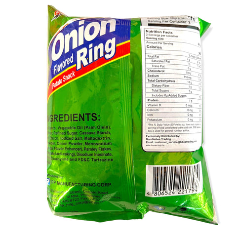 OK - Onion Flavored Rings - Potato Snack - 40 G