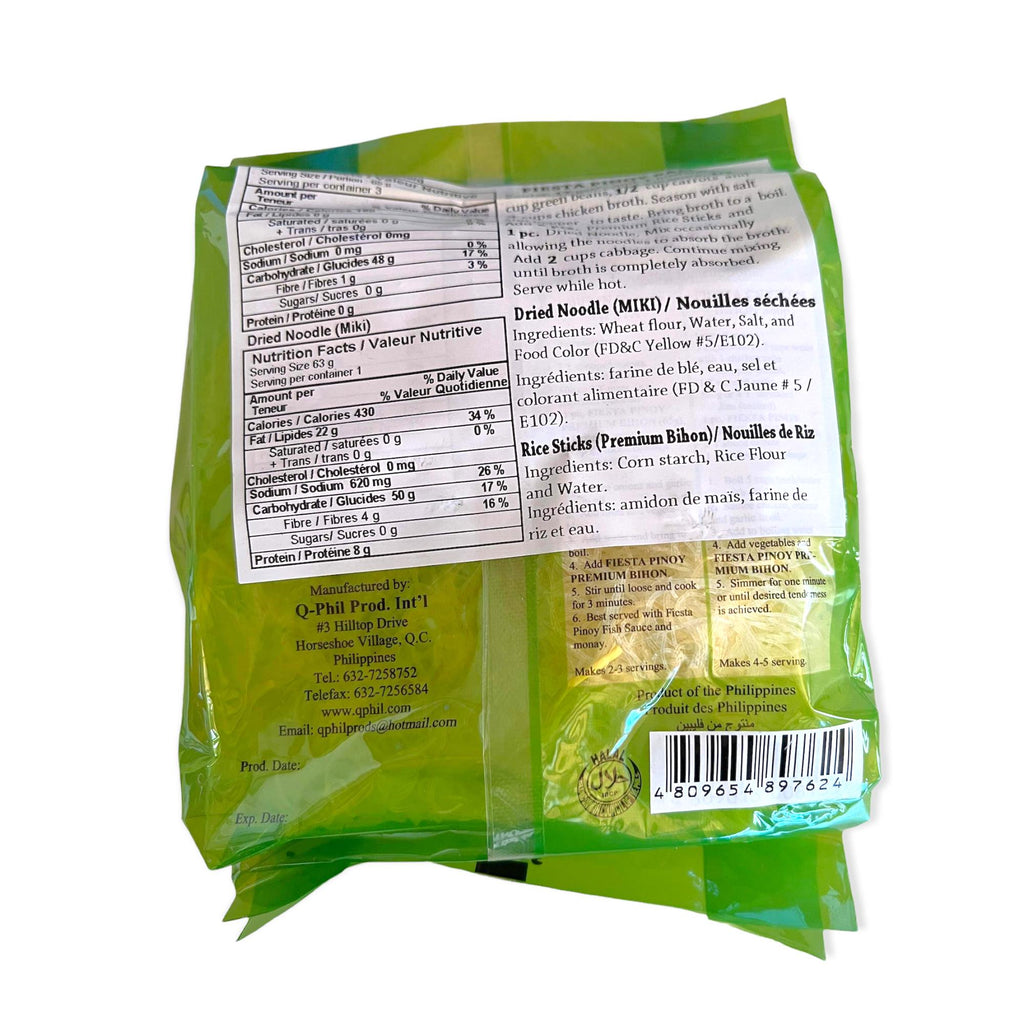 Fiesta Pinoy - Miki Bihon - Dried Noodle and Rice Sticks Combo - 250G