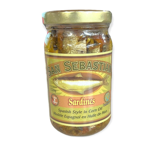 San Sebastian - Sardines - Spanish Style in Corn Oil - Hot & Spicy - 220 G