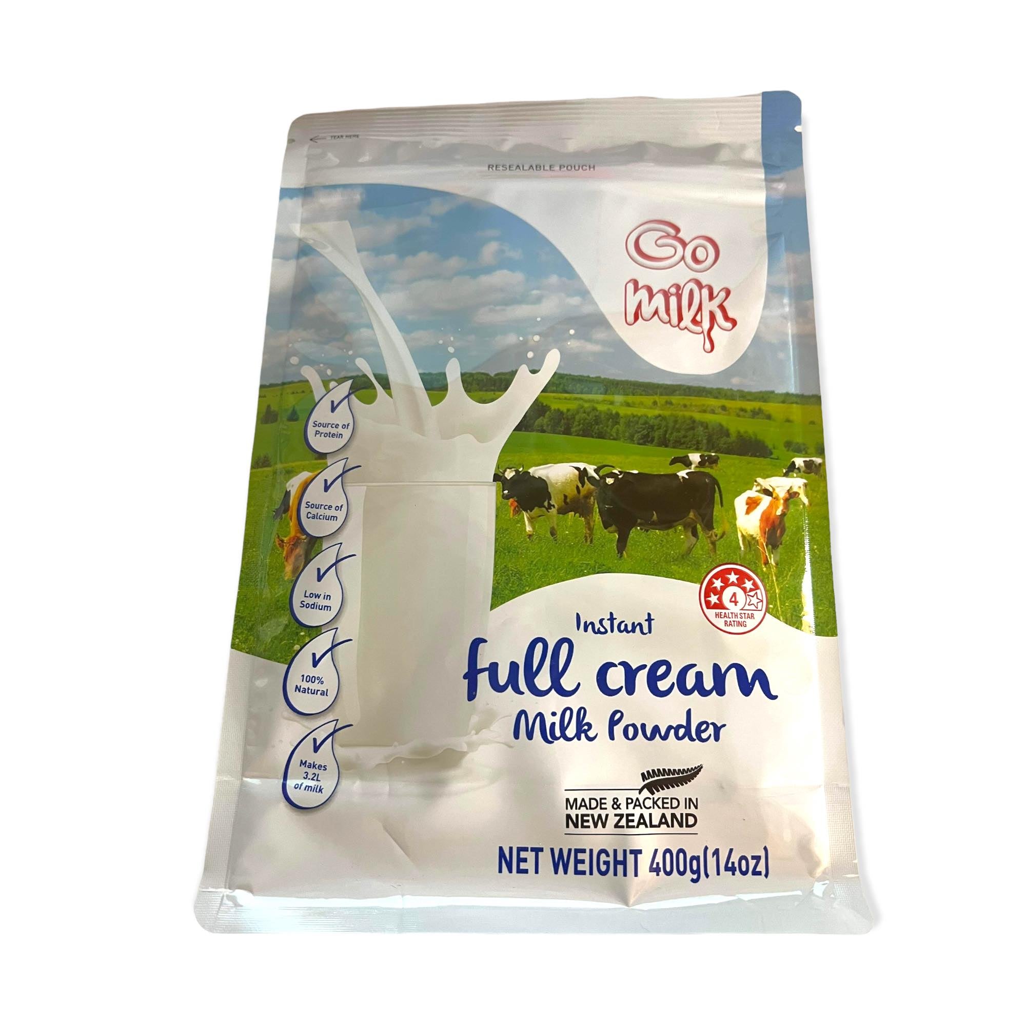 Go Milk - Instant Full Cream Powder Milk - 400 G