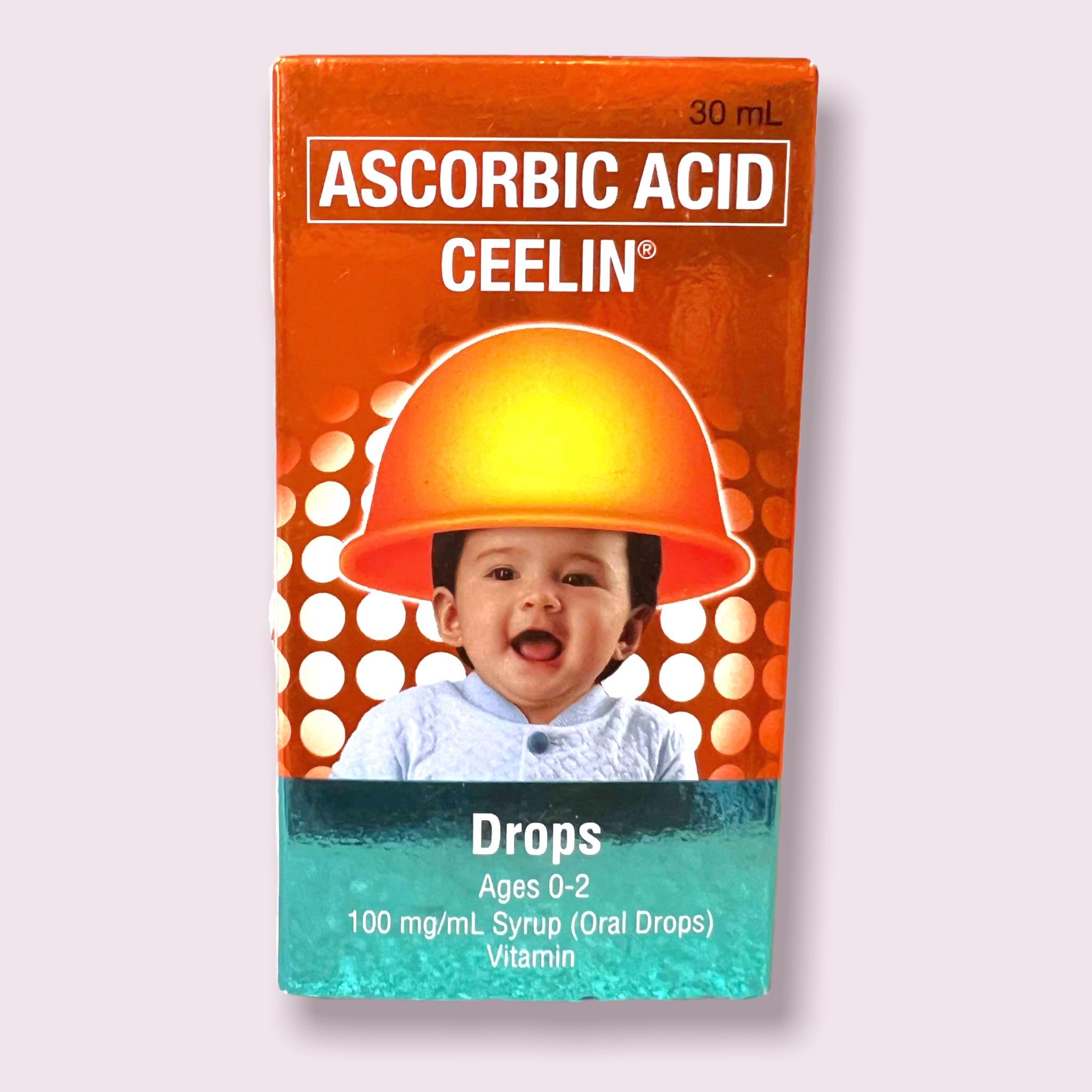 Ceelin Plus - Oral Drops - Vitamin For Ages 6 months  - 1 Year Old - 30 ML - ORANGE