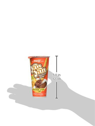 Meiji Yan Yan Cracker Sticks with Chocolate Cream Dip Cup - 2 OZ