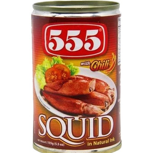 555 - Squid in Natural Ink with CHILI - 155 G