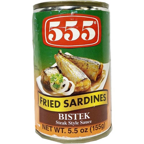 555 Fried Sardines Bistek - Steak Style Sauce