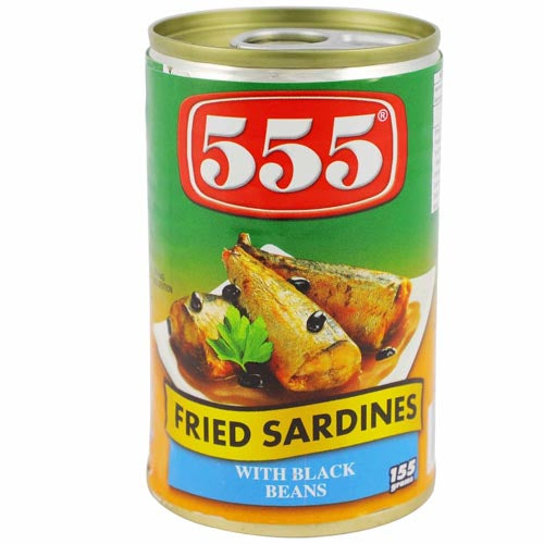 555 Fried Sardines with Black Beans