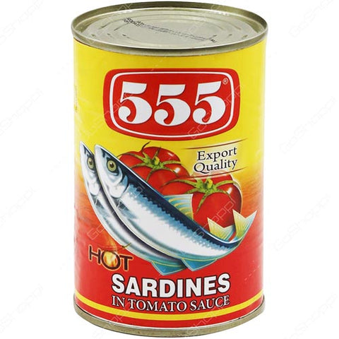 555 Sardines in Tomato Sauce - Hot