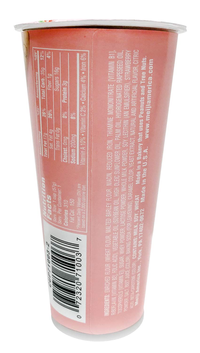 Meiji Yan Yan Cracker Sticks with Strawberry Cream Dip Cup - 2 OZ