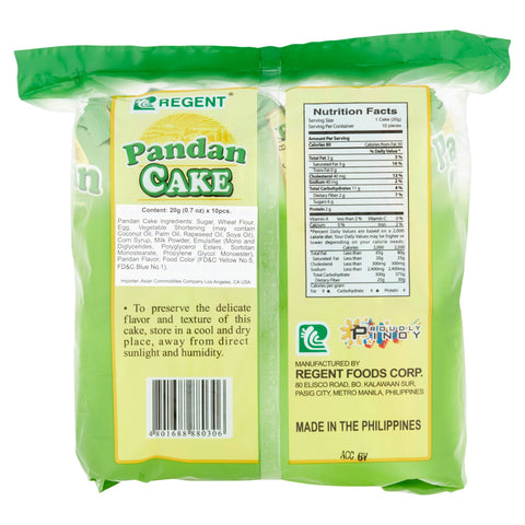 Regent - Pandan Cake  -10 Pack - .7 OZ