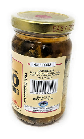 Leony's - Tuyo Dried Herring in Oil w/ Vinegar and Garlic (Bottled) All Natural - 8 OZ