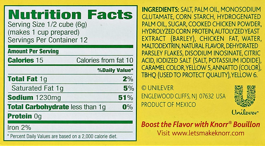 Knorr - Chicken Cube (Bouillon) - 2.5 OZ