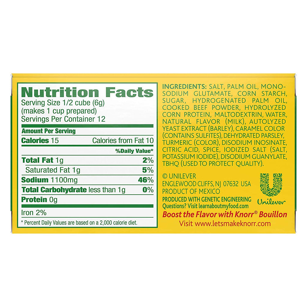 Knorr - Beef Cube (Bouillon) - 2.5 OZ