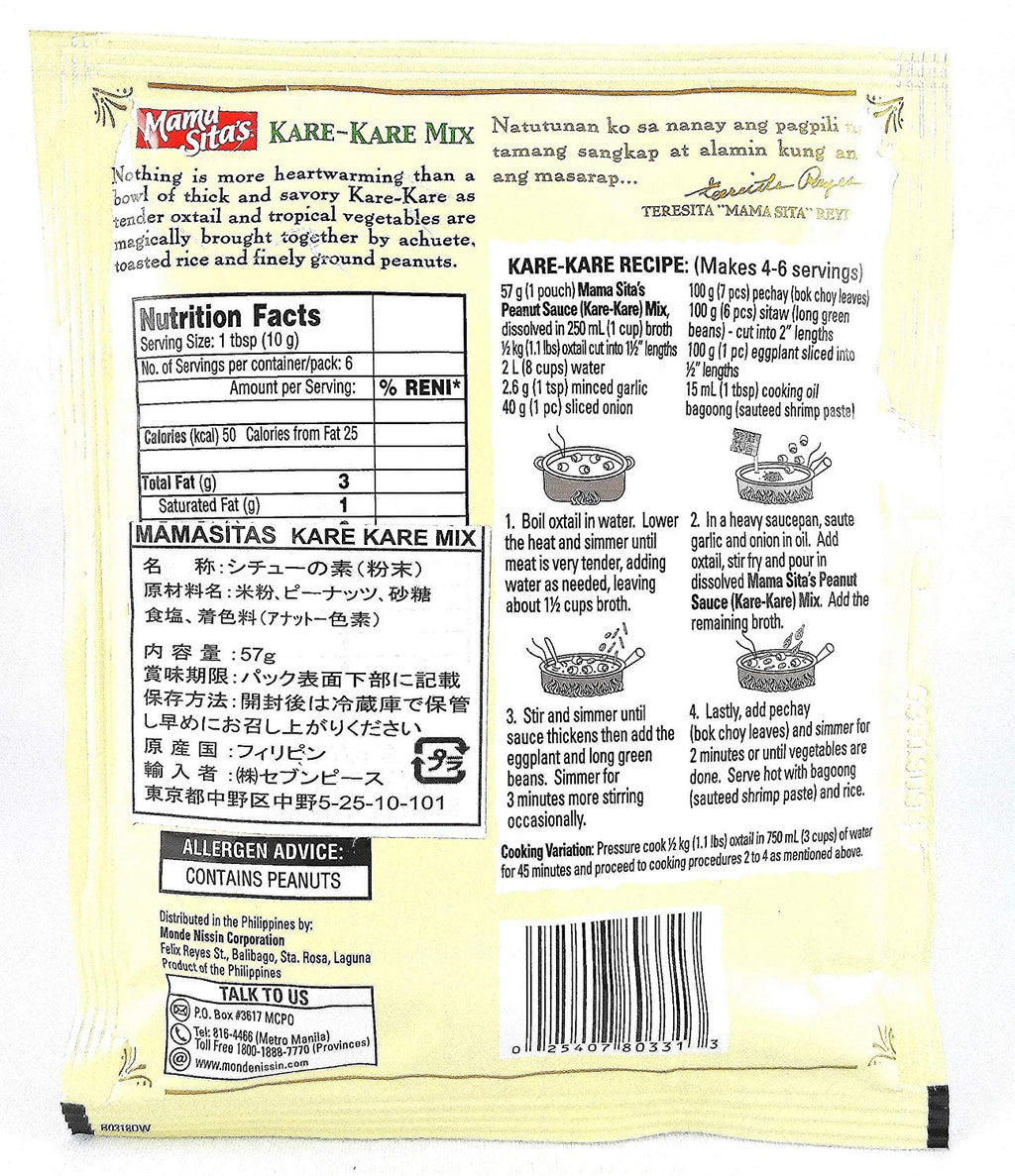 Mama Sita's - Kare Kare Peanut Sauce Mix - 2 OZ