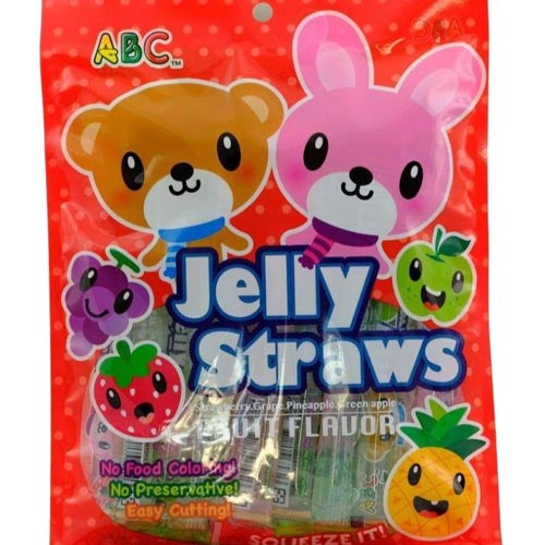ABC - Jelly Straws - Fruit Flavor - Assorted - 300 G ( RED )