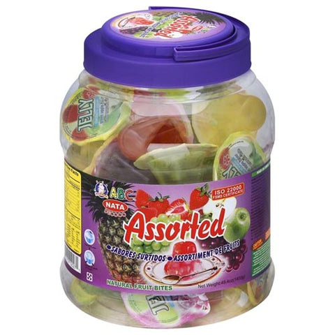 ABC Coconut Jelly Assorted in Plastic Jar - 1000 G
