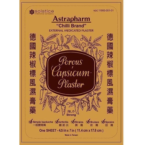 Astrapharm - Chili Brand - External Analgesic Plaster - 5 Sheets