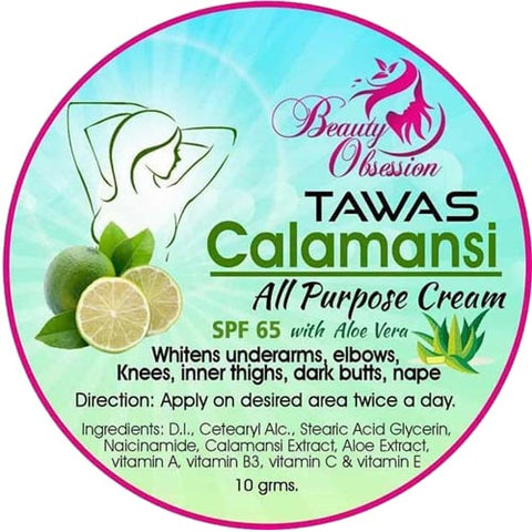 Beauty Obsession - Tawas Calamansi - All Purpose Cream - SPF 65 with Aloe Vera - 50 grams ( BIG)
