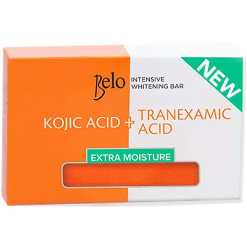 Belo Essentinals - Intensive Whitening Bar - Extra Moisture - Kojic Acid + Tranexamic Acid - 65 G
