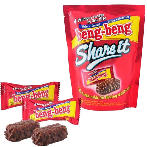 Beng-Beng - Share it - Wafer Caramel Crispy Chocolate - 10 Pack - 3.35 OZ