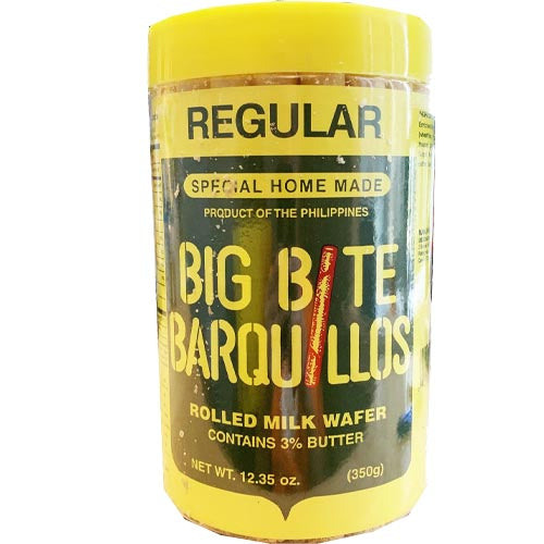 Big Bite - Barquillos - Rolled Milk Wafer - Special Home Made - Regular - 350 G