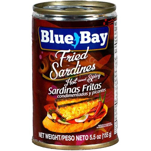 Blue Bay - Fried Sardines - Hot and Spicy - 155 G