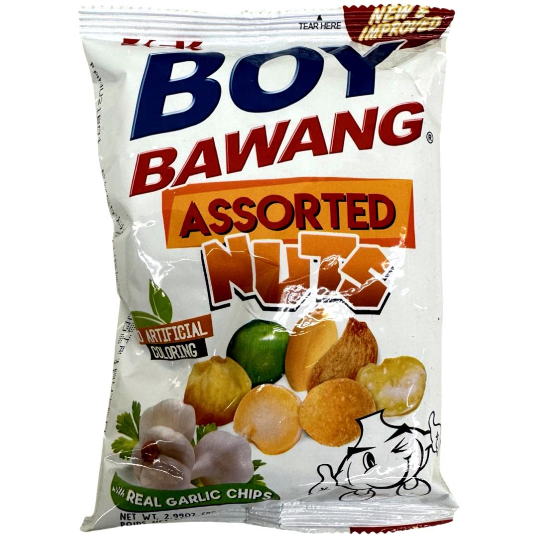 Boy Bawang - Assorted Nuts with Real Garlic Chips - 85 G