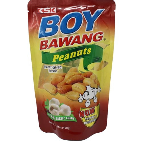 Boy Bawang - Peanuts - Sweet Garlic Flavor (with Real Garlic Chips) - 100 G