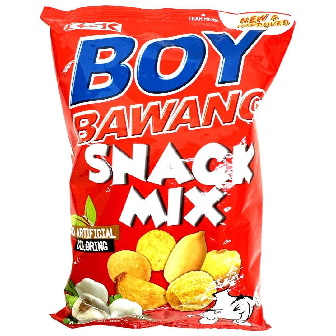 Boy Bawang - Snack Mix - Real Garlic Chips - 85 G