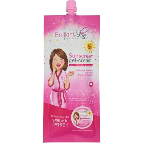Brilliant Skin Essentials - Sunblock / Sunscreen Cream Refill Sachet - SPF 30 - 50 G