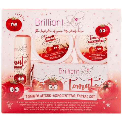 Brilliant Skin Essentials - Tomato Micro-Exfoliating Facial Set - 340 G