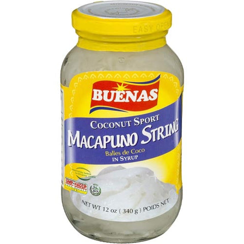 Buenas - Coconut Sport - Macapuno String in Syrup - 12 OZ
