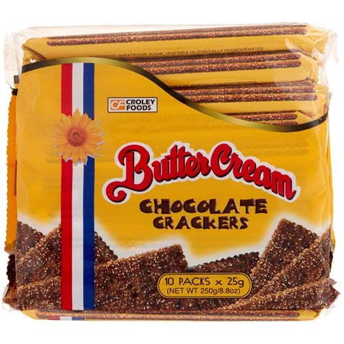 Butter Cream - Chocolate Crackers - 10 Pack - 25 G - 8.8 OZ