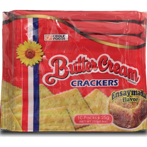 Butter Cream - Ensaymada Flavored Crackers - 10 Pack - 25 G - 8.8 OZ