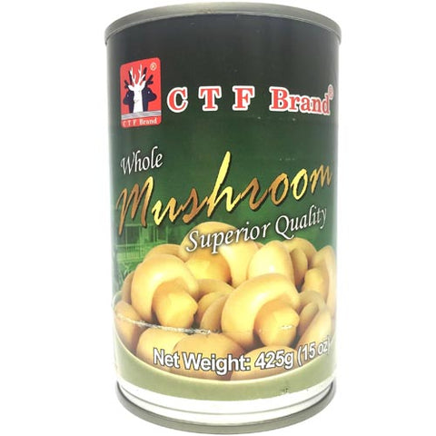 CTF Brand - Whole Mushroom Superior Quality - 15 OZ