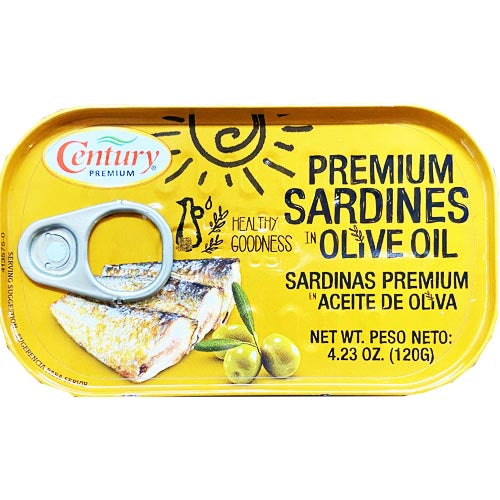 Century Tuna Premium - Premium Sardines in Olive Oil - 120 G