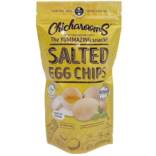 Chicharooms - Crispy Mushroom Chips - Salted Egg Chips - 100 G
