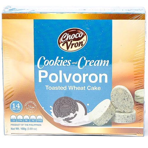 ChocoVron - Cookies and Cream - Toasted Wheat Cake - 14 Pieces - 168 G