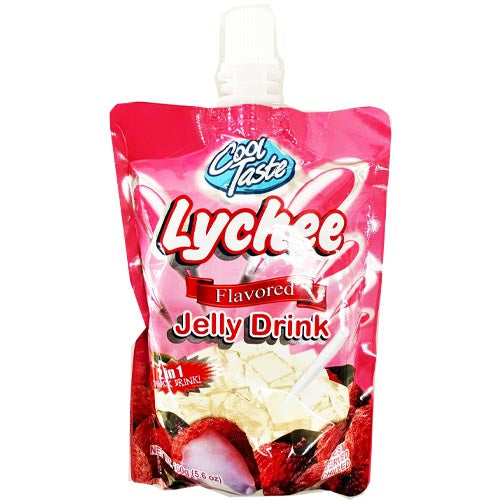 Cool Taste - Lychee Flavored Jelly Drink 2 in 1 - 160 G