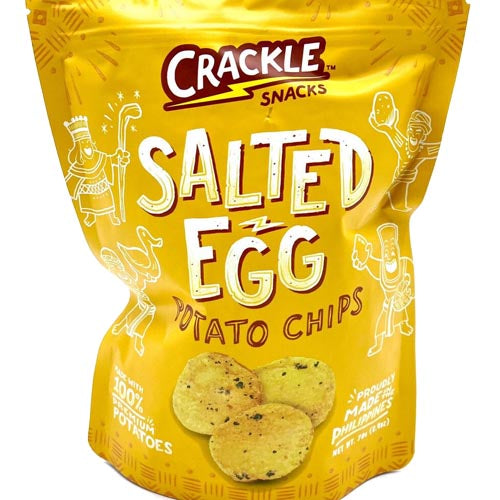 Crackle Snacks - Salted Egg Potato Chips - 70 G