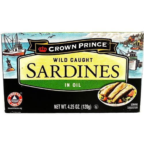 Crown Prince - Wild Caught Sardines in Oil - 4.25 OZ