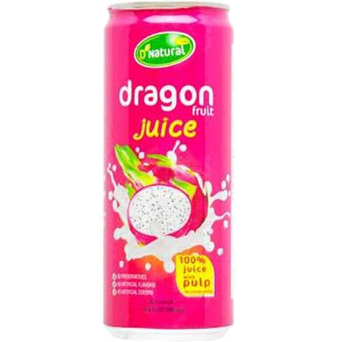 D’Natural - Dragon Fruit Juice 100% Juice w/ Pulp - 320 ML