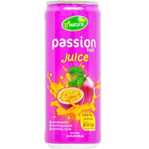 D’Natural - Passion Fruit Juice 100% Juice w/ Pulp - 320 ML