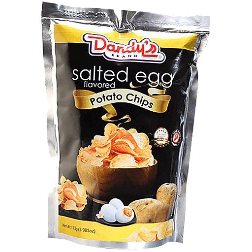 Dandy's Brand - Salted Egg Flavored Potato Chips - 113 G