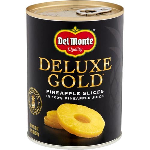 Del Monte - Deluxe Gold - Pineapple Slices in 100% Pineapple Juice - 20 OZ