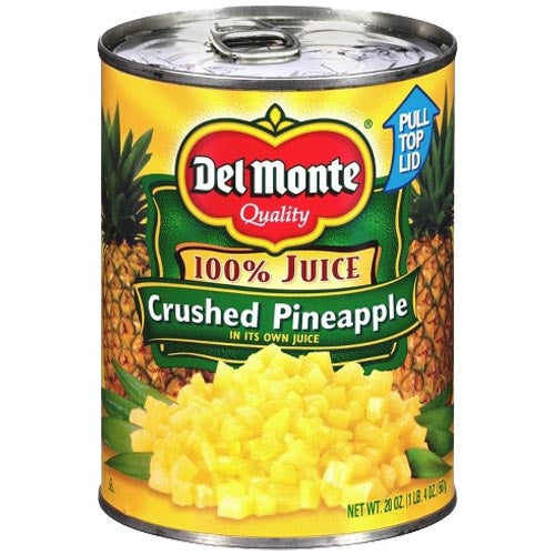 Del Monte Quality - 100% Juice - CRUSHED Pineapple in its own Juice - 20 OZ