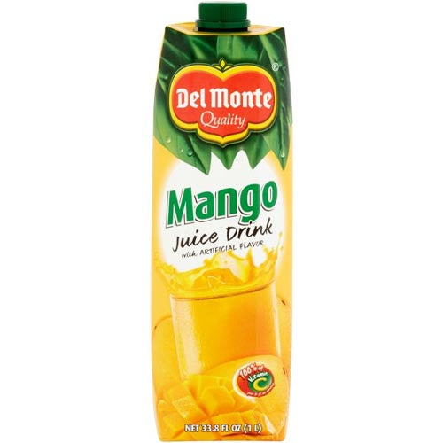 Del Monte Quality - Mango Juice Drink with Artificial Flavor - 1 Liter