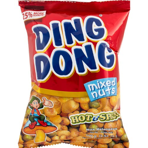 Ding Dong - Mixed Nuts - Hot and Spicy (RED)- 100 G