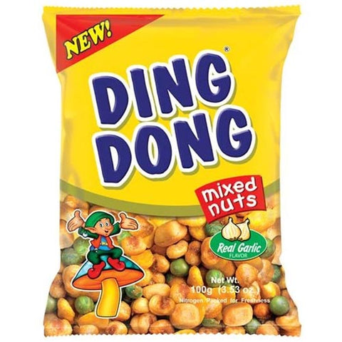 Ding Dong - Mixed Nuts Real Garlic (YELLOW) - 100 G