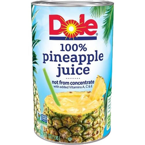 Dole - 100% Pineapple Juice - Not From Concentrate - 46 OZ