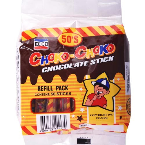 Ecco - Choko-Choko Chocolate Stick - 50 Pieces - 250 G